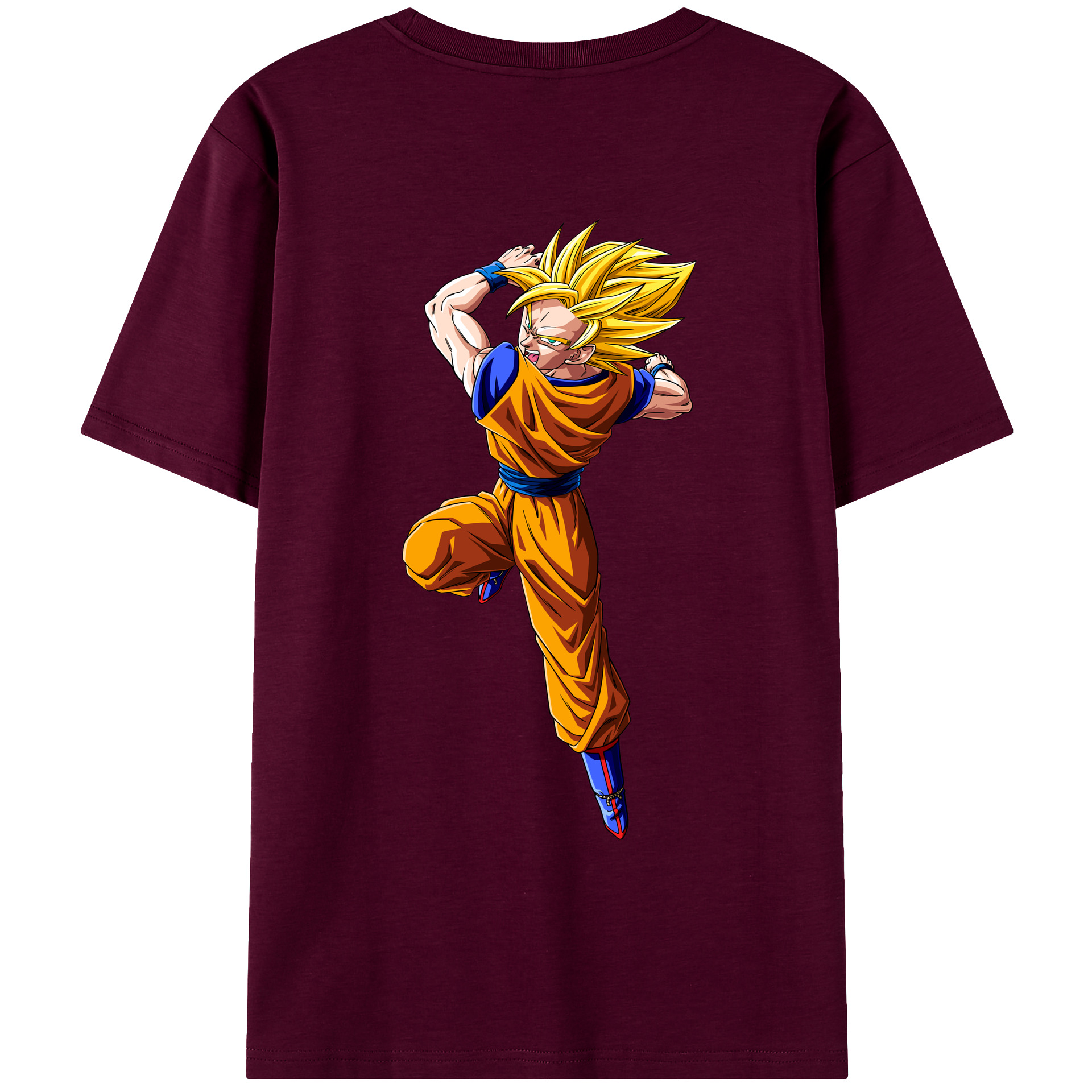 （画像用） ドラゴンボール 孫悟空（そん ごくう）Son Goku カカロット DRAGON BALL Kakarotto レディース半袖Tシャツ(バックプリント)